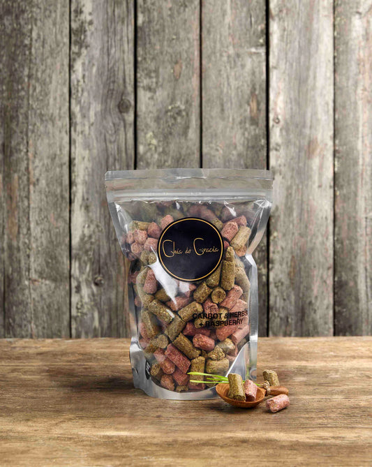 3 x Carrot& Herbs+ raspberry Hästgodis