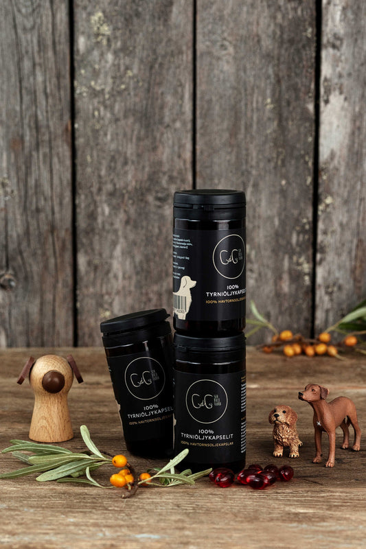CdG Sea buckthorn - havtornsoljekapslar för hundar
