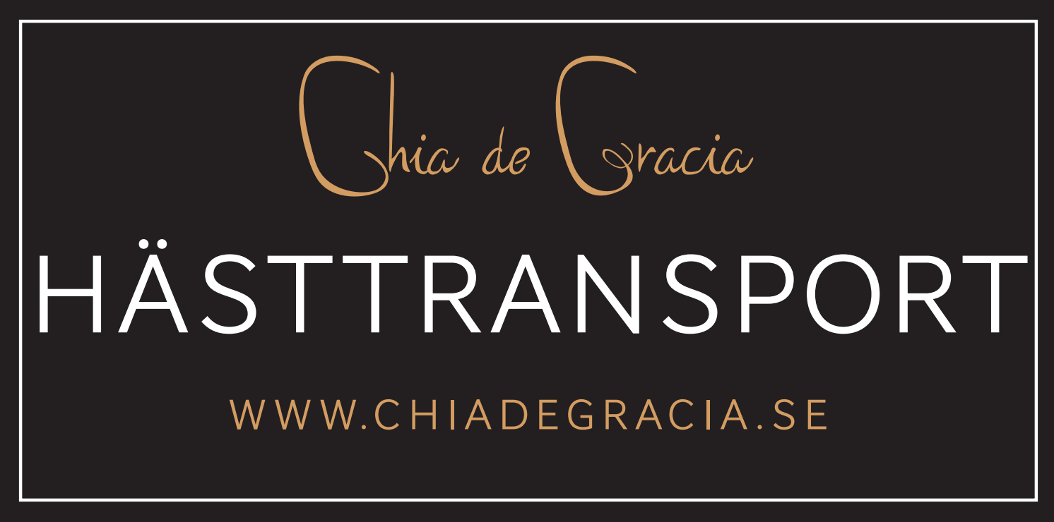 Hästtransport dekal - Chia de Gracia SE (4134054101063)